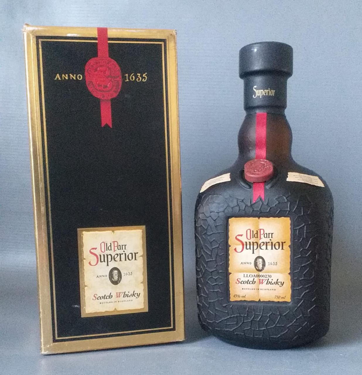 OLD PARR SUPERIOR, 750 ML - DESAPEGA LEILÕES