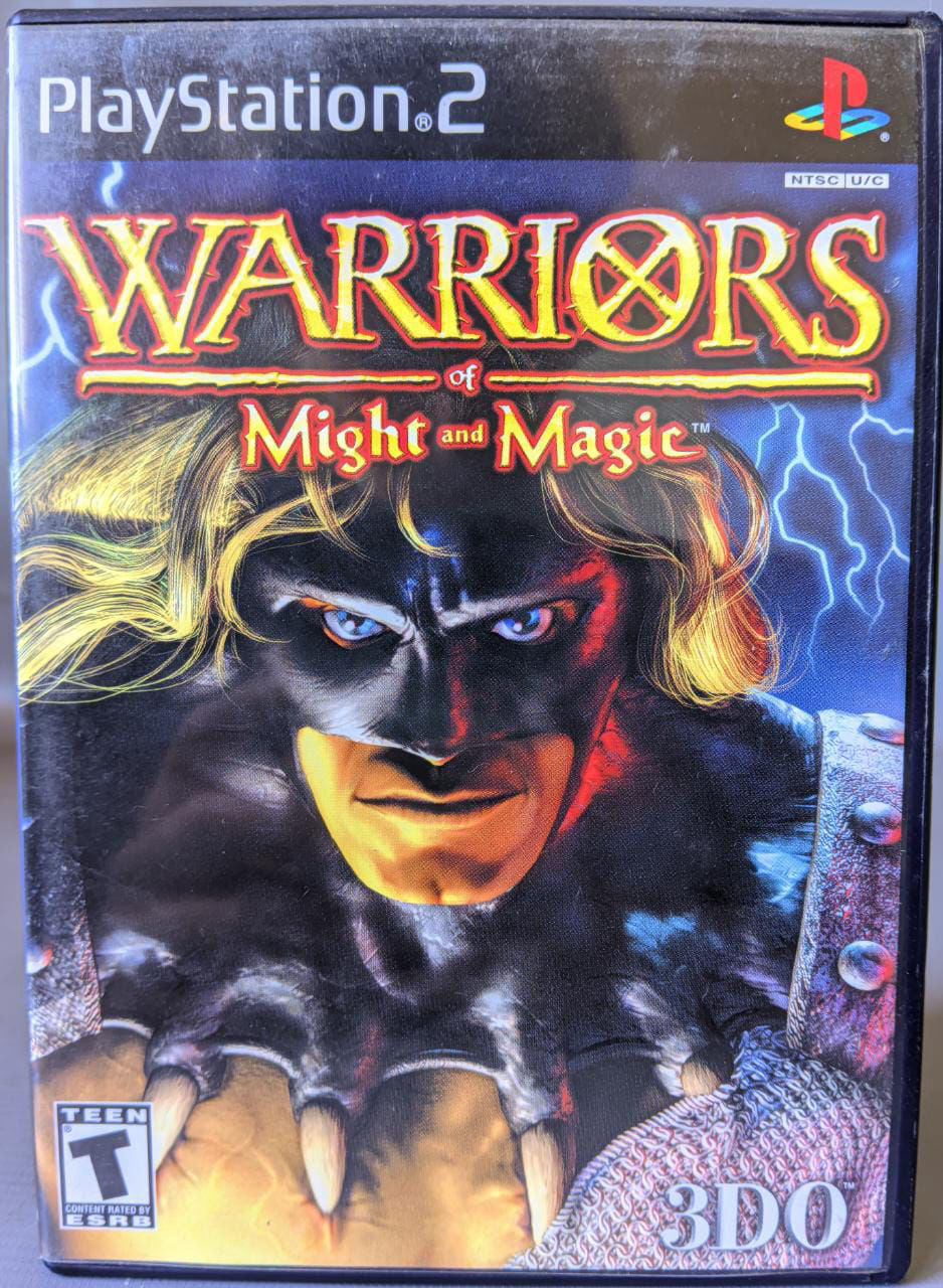 01 JOGO ORIGINAL PS2 , WARRIORS MIGHT AND MAGIC , COM MANUAL