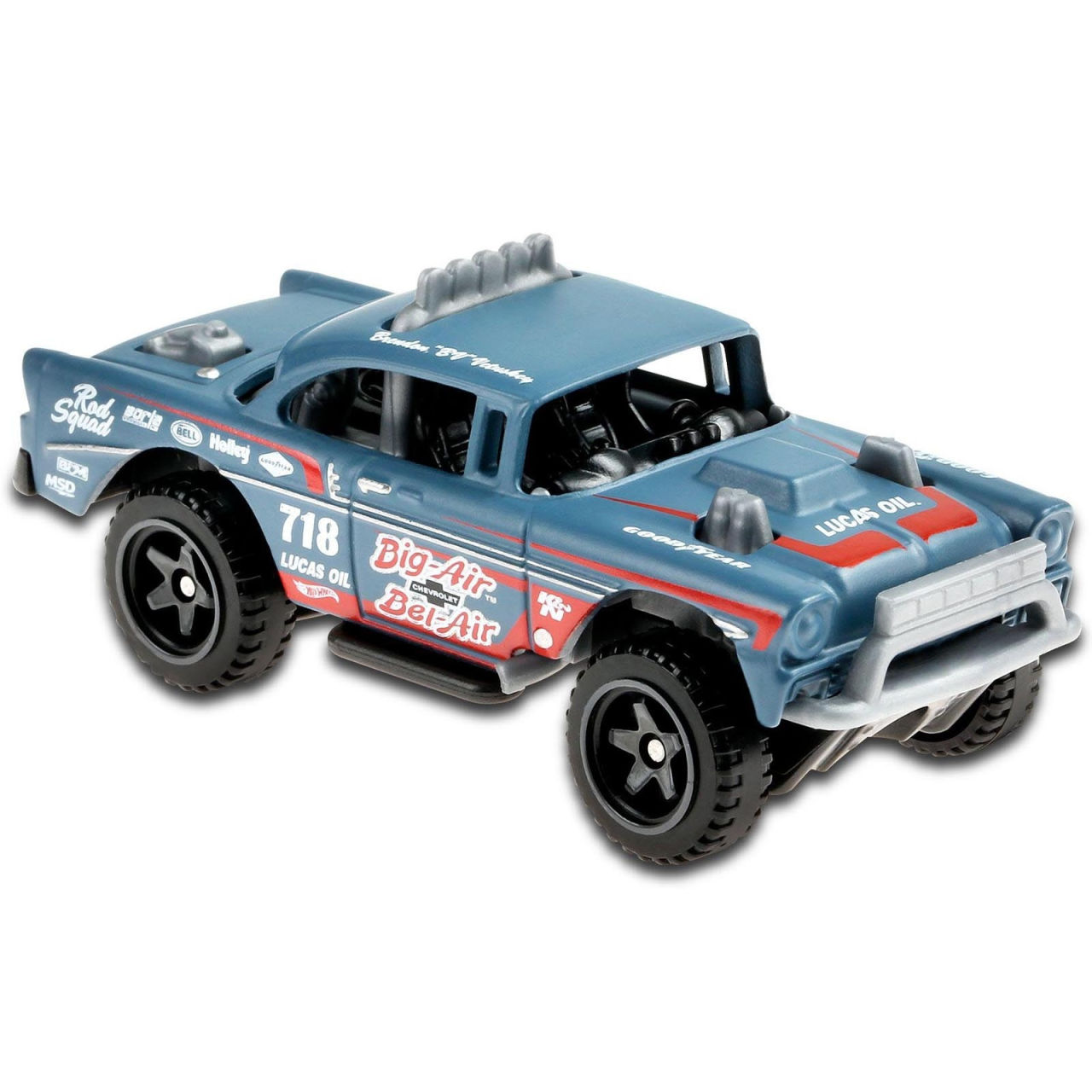 Hot Wheels '55 Chevy - Rod Squad 3/10 | Modello 1:64 Con FiTech Fuel Injection | Collezione Mattel 2025 - Short Card